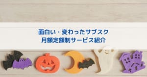 面白い・変わったサブスクサービス